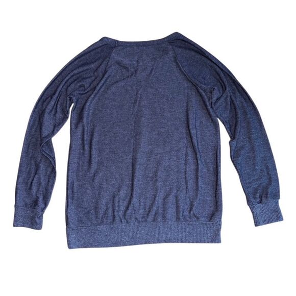 Chaser Rainbow Watercolor Heart Cozy Knit Pull Over Sweater Size Medium - Picture 5 of 6